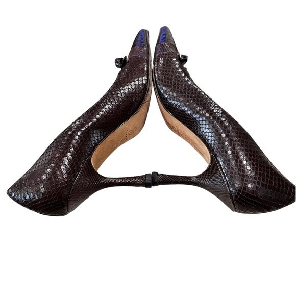 Isaac made in Italy mix snake skin uppers. Reddish brown size 8 - Picture 4 of 8